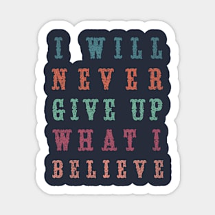 Never Give Up Sticker